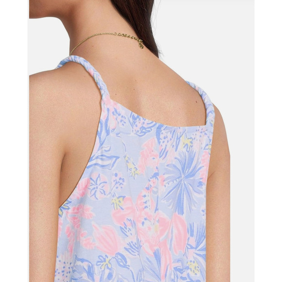 Lilly Pulitzer Kyleigh Dress M NEW Multi Elephant Splash Pink Blue Prep Coastal - Picture 4 of 9
